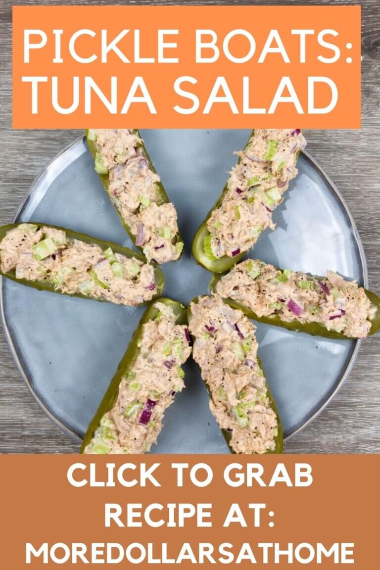 Tuna Salad Pickle Boats Keto FriendlyFast and Easy Appetizer